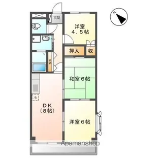 カームネスト【201号室】の間取り