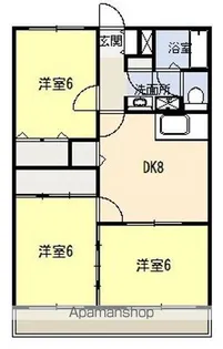 オレンジマンション【501号室】の間取り