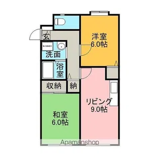 メルベーユ木元A棟【2階】の間取り