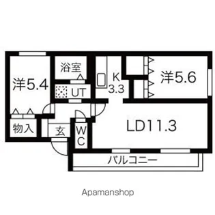 ピアジュ宮の森【3階】の間取り