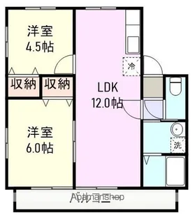 サンハイツ【2階】の間取り