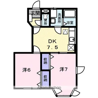 ソレイユ【1階】の間取り