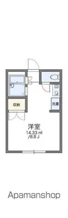 レオパレス星の宮【203号室】の間取り