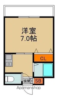 ウィスコM大和田【3階】の間取り