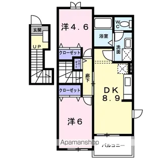 FLEUR B棟【2階】の間取り