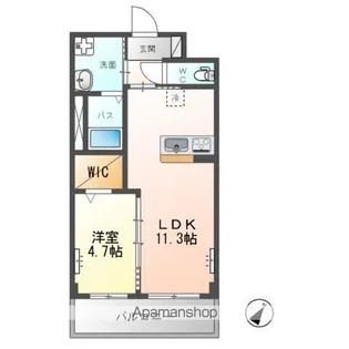 MOON STONE(ムーン ストーン)【2階】の間取り