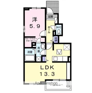ハイマート ライツⅠ【1階】の間取り