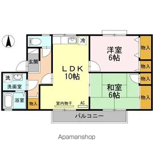 ラポール宮内 C棟【1階】の間取り