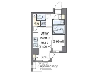 LOVIE銀座東【9階】の間取り