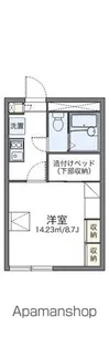 レオパレススカイミュー【104号室】の間取り