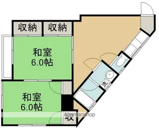 リンデンバウムまつばせ【205号室】の間取り