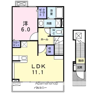 ボヌール【2階】の間取り