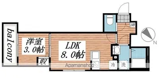 カーサリッツ八千代台【2階】の間取り