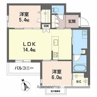 シャーメゾングランデ【2階】の間取り