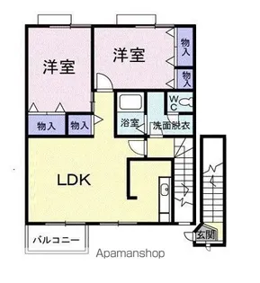 ペガサス壱番館【2階】の間取り