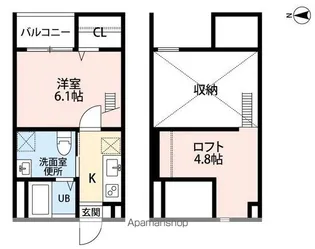 アラブランシュ中村【1階】の間取り