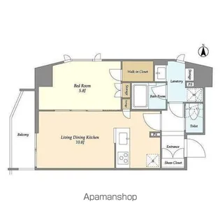 CASSIA上野入谷【3階】の間取り