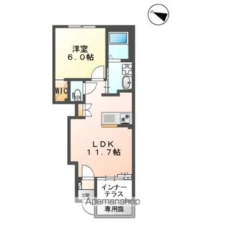 熊本市南区八幡アパート(仮)【1階】の間取り