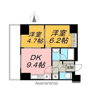 パークアクシス元浅草ステージ【6階】の間取り