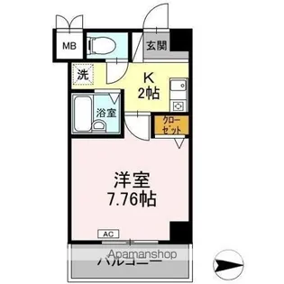 ラフィネ高峯【2階】の間取り