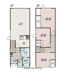 CASA 桜【1号室】の間取り