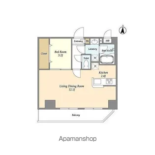 東京都練馬区北町3丁目【マンション】の間取り