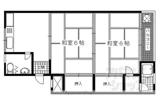 大北マンション【1-205号室】の間取り