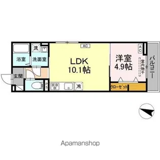 ウィズ【2階】の間取り