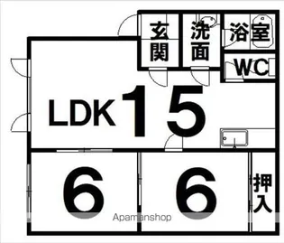 QUATTRO(クワトロ)【2階】の間取り