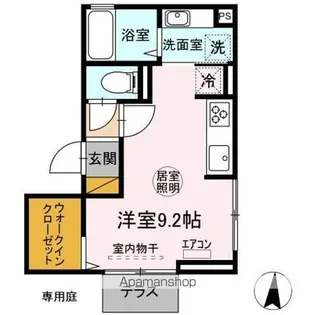 RAFALEーERI(ラファールーエリ)【1階】の間取り