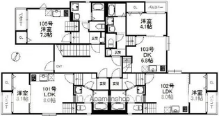 メゾン南福岡【1階】の間取り