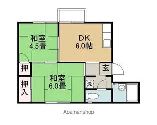 コーポ太陽【1階】の間取り
