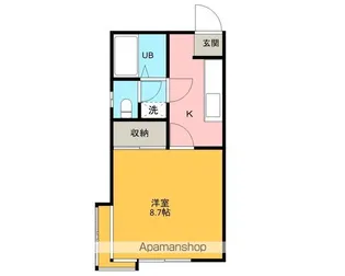 メゾン桃山【1-C号室】の間取り