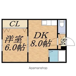ノースランド芦屋【106号室】の間取り
