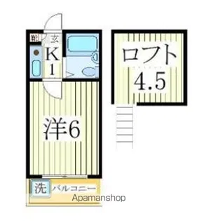 クロノス豊四季【2階】の間取り