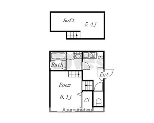 1Rの間取り画像