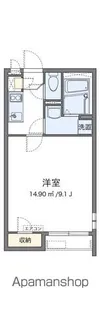 クレイノブランシュヴァルⅤ【201号室】の間取り