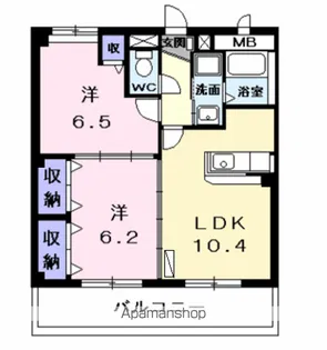 サピーガーデン森【2階】の間取り