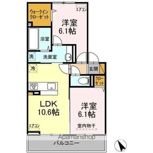 サニーハイム【2階】の間取り