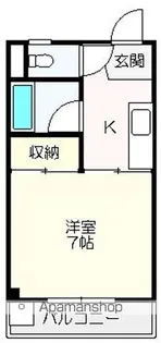 シティハウス比島【402号室】の間取り