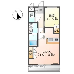 アジャートⅡ【203号室】の間取り