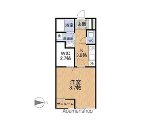 AULU MATSUOKA Ⅱ【103号室】の間取り