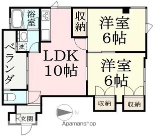グレイシーエスト【305号室】の間取り