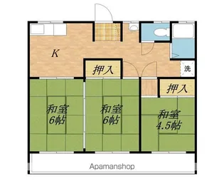 山本ハイツ【201号室】の間取り