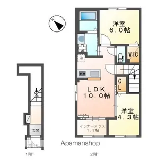 (仮)スターテラスⅡ東川口【2階】の間取り