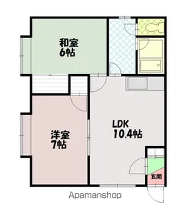 ソルテリア13A【101号室】の間取り