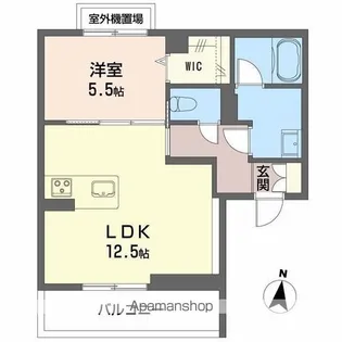 ノルディア野田【3階】の間取り