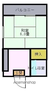 赤木コーポ【303号室】の間取り