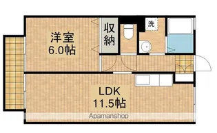 竹富ハイツ【1階】の間取り