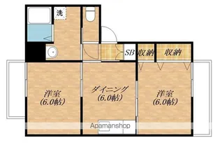 滋賀県湖南市中央5丁目【アパート】の間取り